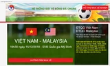 Phát hiện website giả đặt vé online trận chung kết AFF Cup
