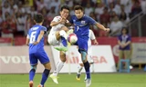 Olympic Thái Lan cầm hòa Qatar kịch tính trận ra quân ASIAD 