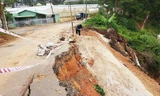 hiện trường vụ sạt lở