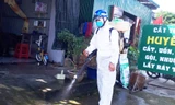 Phun hóa chất khử khuẩn ở Cát Tiên