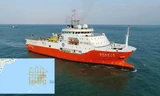 Tàu khảo sát Hải Dương 8 của Trung Quốc xâm phạm vùng đặc quyền kinh tế, thềm lục địa của Việt Nam từ đầu tháng 7. Ảnh: China Geological Survey.