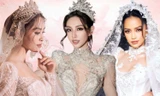 Nàng hậu Việt đọ sắc trong chiếc váy cưới: Ngọc Châu như "nàng tiên hoa", Tiểu Vy kiêu sa
