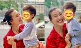 Hậu hôn nhân đổ vỡ, Hoàng Oanh cùng con trai vui vẻ dạo phố, thần sắc rạng rỡ