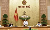 Thủ tướng Phạm Minh Chính chủ trì phiên họp Chính phủ sau khi được kiện toàn. Ảnh: Nhật Minh 