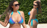 Lauren Goodger khoe ba vòng ngoại cỡ với bikini