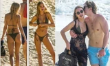Kimberley Garner đẹp như tạc tượng với bikini bé xíu, tình tứ bạn trai ở biển