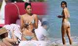 Chân dài 9x nước Ý đẹp nuột nà ở biển với bikini nhỏ xíu 