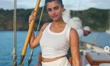'Thiên thần nội y' Taylor Hill 'thả rông' vòng 1 với áo ba lỗ bó sát