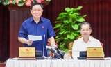 Chủ tịch Quốc hội Vương Đình Huệ làm việc với cán bộ chủ chốt Đà Nẵng