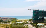 Khu vực dự án du lịch biển của công ty I.V.C, Đà Nẵng đã thống nhất phương án quy hoạch công viên biển cuối đường Huyền Trân Công Chúa. Ảnh: Nguyễn Thành