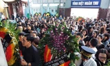 Đẫm nước mắt trong đám tang nạn nhân vụ tai nạn ở hầm Kim Liên