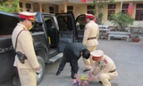 Bắt xe biển nước ngoài chở pháo lậu
