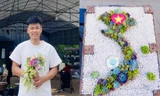 Khởi nghiệp về hoa Sen đá khi đang ngồi trên ghế nhà trường của nam sinh quê Vĩnh Phúc