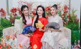 Top 3 Miss UEF 2022 tung bộ ảnh áo dài Xuân kỷ niệm một tháng đăng quang