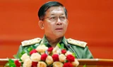Tổng tư lệnh các lực lượng vũ trang Myanmar Min Aung Hlaing. (EPA)