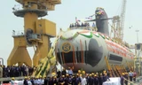 Tàu ngầm điện diesel Scorpene được chế tạo nội địa của Ấn Độ. (Ảnh: Xinhua)