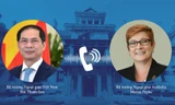 Bộ trưởng Bùi Thanh Sơn và Bộ trưởng Ngoại giao Úc Marise Payne. (Ảnh: Mofa)
