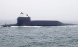 Một tàu ngầm Trung Quốc ở vùng biển Thanh Đảo năm 2019
