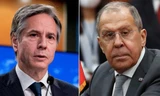 Ngoại trưởng Mỹ Antony Blinken và đồng cấp Nga Sergei Lavrov. (Ảnh: CNN)