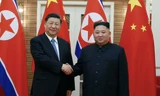 Chủ tịch Trung Quốc Tập Cận Bình và Chủ tịch Triều Tiên Kim Jong Un trong cuộc gặp năm 2019. (Ảnh: KCNA)