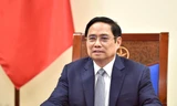 Thủ tướng Phạm Minh Chính tại cuộc điện đàm. (Ảnh: Mofa)