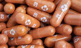 Hình ảnh thuốc viên dành cho bệnh nhân COVID-19 thể nhẹ và trung bình của Merck