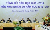 Thủ tướng Nguyễn Xuân Phúc phát biểu tại hội nghị. Ảnh: TTXVN