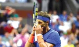 Nadal thất vọng sau khi bị loại khỏi US Open ngay từ vòng 4. Ảnh: GETTY IMAGES