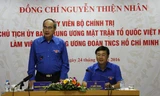 Chủ tịch Ủy ban Trung ương MTTQ Việt Nam Nguyễn Thiện Nhân làm việc với Ban Bí thư T.Ư Đoàn ngày 24/9