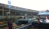 Tàu thuyền cập bến chợ đầu mối thủy hải sản của Cty Châu Việt Long