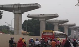 Dự án đường sắt trên cao đoạn Nhổn - ga Hà Nội. Ảnh: N.M