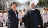 Tổng thống Iran Hassan Rouhani đón Chủ tịch nước Trương Tấn Sang. Ảnh: TTXVN