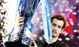 Andy Murray với danh hiệu cuối cùng trong năm, ATP World Tour Finals. Ảnh: Getty Images