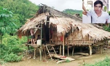 Căn nhà của Vi Văn Mằn (ảnh lớn); Vi Văn Mằn, nghi phạm đã sát hại 4 người trong một gia đình ở bản Phồng (ảnh nhỏ). Ảnh: Cảnh Huệ