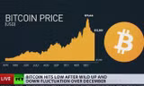 Giá Bitcoin tăng giảm liên tục. Ảnh: RT.