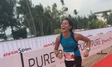 Vũ Thị Thanh tham gia giải 3 môn phối hợp Ironman 70.3 in Vietnam (tại Đà Nẵng hồi tháng 5/2015). (Ảnh: Nhân vật cung cấp)