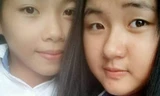 Em Thu Phương (bìa trái) và em Ngô Thị Thư.