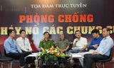 Toàn cảnh buổi tọa đàm phòng chống cháy nổ chung cư. Ảnh: Mạnh Thắng.