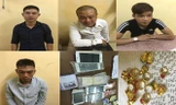 Các đối tượng bị bắt giữ. Ảnh: Công an Thanh Hóa