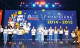 Các tân sinh viên nhận học bổng đầu vào của Đại học Hoa Sen năm học 2014 - 2015