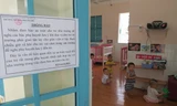Một trường mầm non thông báo phụ huynh nâng cao cảnh giác, đảm bảo an toàn cho trẻ.