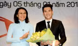 Công Vinh trong ngày nhận nhiệm vụ quyền chủ tịch CLB Tp Hồ Chí Minh. Sau 16 tháng nắm quyền, cựu tiền đạo ĐTVN bất ngờ chia tay đội bóng. Ảnh: VSI.