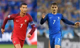 Griezmann (phải) hay Ronaldo sẽ là ông vua châu Âu đêm nay?