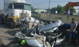 Hiện trường vụ xe container đầu kéo gây tai nạn làm 5 người tử vong rạng sáng 31/5