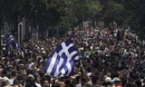 Người dân tuần hành ủng hộ chính phủ Hy Lạp