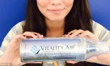 Bình không khí sạch của Vitality Air. Ảnh: Daily Mail