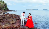 Ảnh cưới chụp ở quần đảo Nam Du.