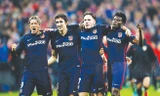 Các cầu thủ Atletico Madrid ăn mừng quyền vào chơi trận chung kết Champions League lần thứ 2 trong 3 năm. Ảnh: GETTY IMAGES