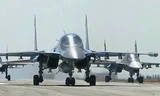 Nhóm máy bay chiến đấu đầu tiên của Nga rời Syria. Ảnh: BBC