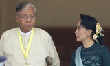 Tân Tổng thống Myanmar Htin Kyaw là bạn thân của bà Aung San Suu Kyi. Ảnh: Washington Post